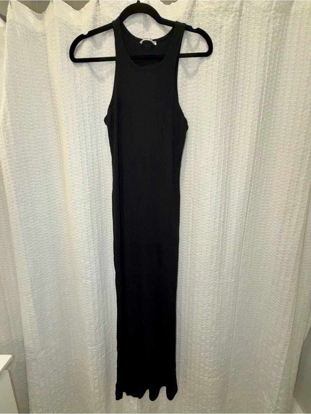 Reformation Black Ribbed Tank Maxi Dress - Picture 2 of 4